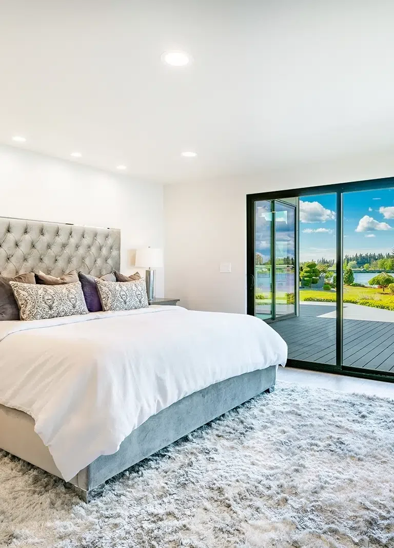 Home-Interior-Painting-Services-Central-Coast-NSW-PTM-1.webp Big, Bright bedroom overlooking the lake, Residential Interior Painters on the Central Coast, NSW by Coast of Paint